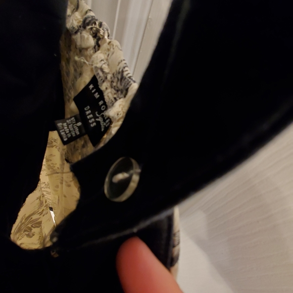 Kim Rogers Signature Dress Damask Black Whi Size 8 - Picture 9 of 9